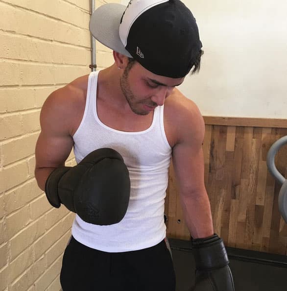 También le dio por tomar clases de box para un mejor acondicionamiento físico.