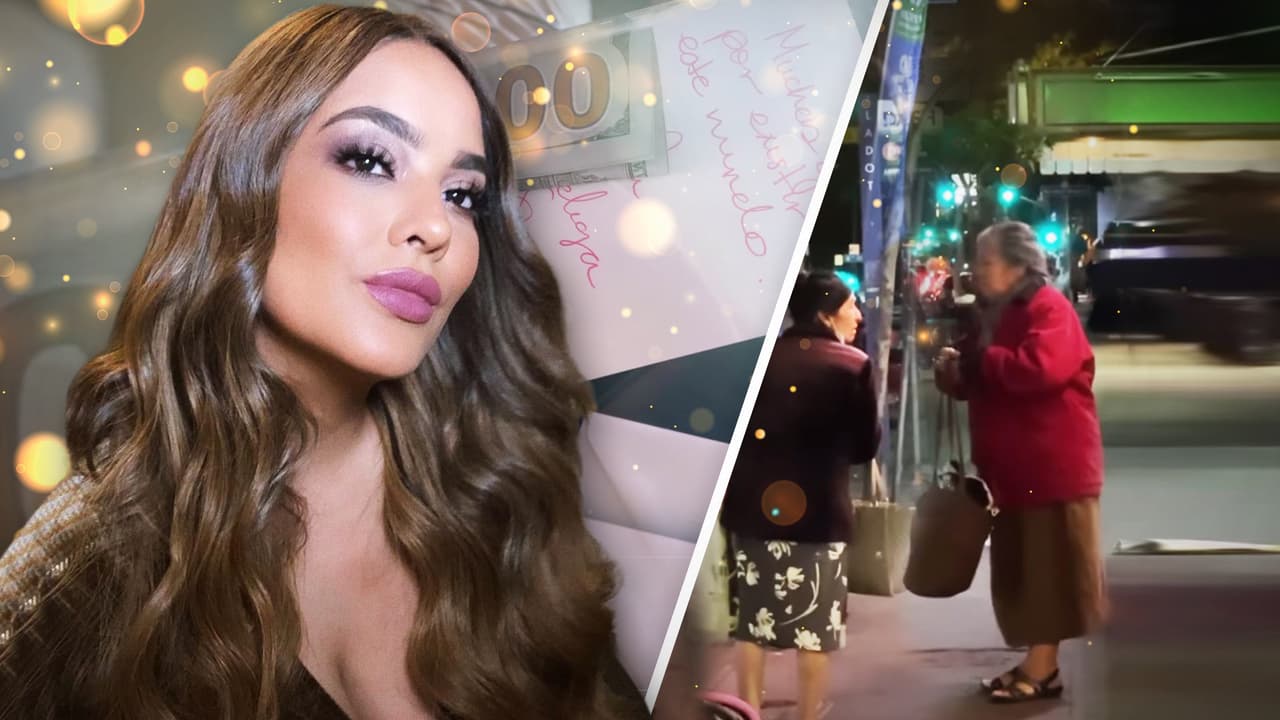 Mayeli Alonso sorprende a dos señoras en la calle y les regala dinero para que compren “lo que quieran”
