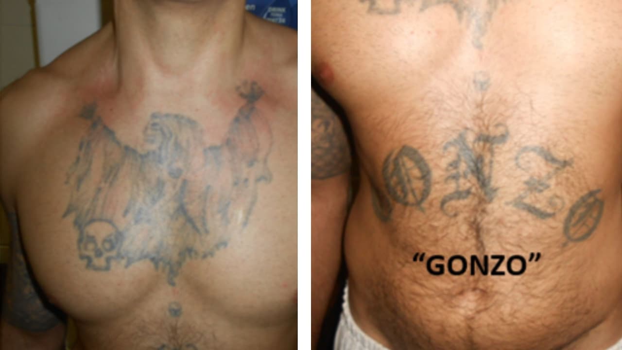 La U.S. Marshals publicó esta semana fotografías de los tatuajes de Gonzalo López 
<b>como parte de la extensa búsqueda que hacían del fugitivo</b>, que fue considerado uno de los más peligrosos en Texas.