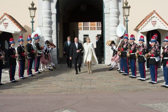 Fueron escoltados durante la ceremonia