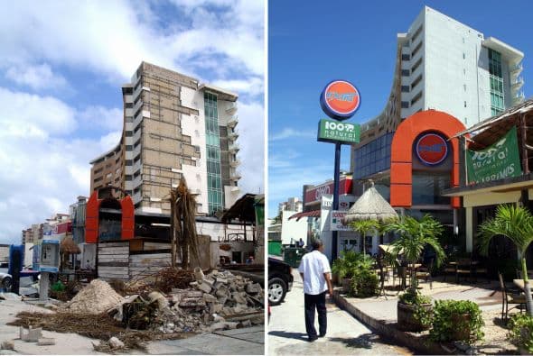 Este meteoro tocó tierra en más de una ocasión, causó la muerte de por lo menos 47 personas y sus afectaciones llegaron hasta Cuba y la península de Florida. Diversas partes de Quintana Roo, estado donde se encuentra Cancún, tuvieron vientos huracanados durante más de 24 horas consecutivas. El impacto económico del huracán Wilma fue de los más grandes que se tengan en la historia de México. En la acelerada reconstrucción de Cancún no se podía escatimar, debido a que es uno de los mayores atractivos turísticos del país.