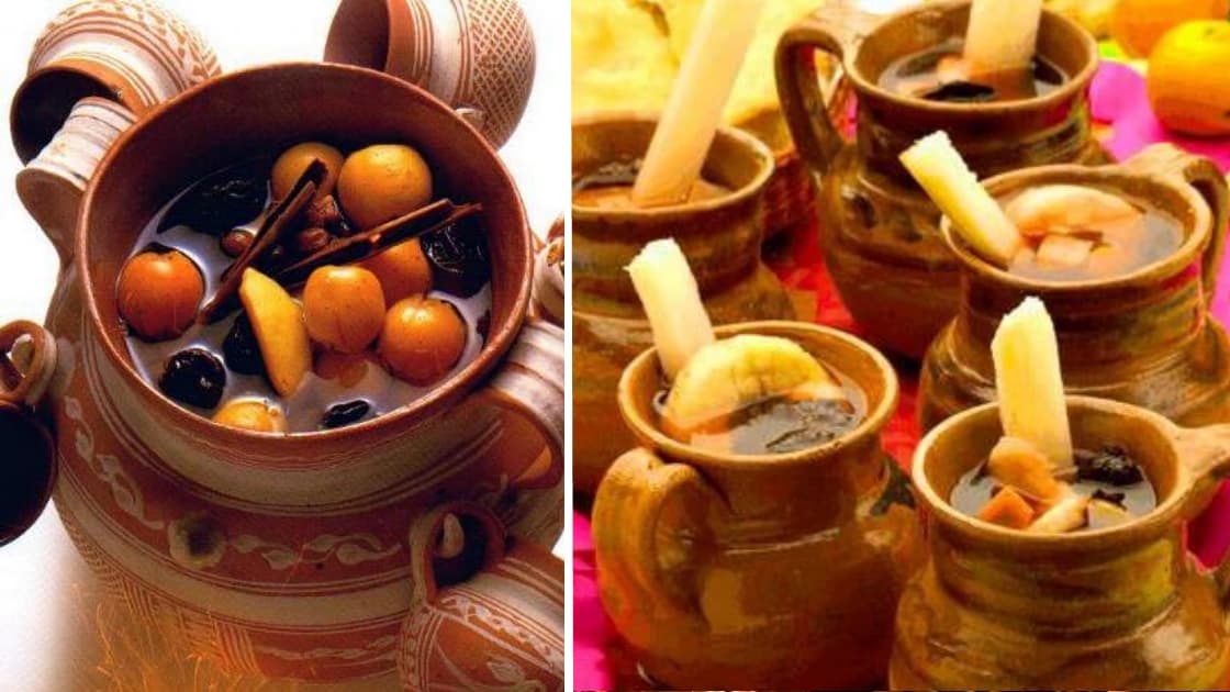 El ponche es una bebida que se ofrece a los invitados hecho a base de frutas de temporada como tejolotes, caña, manzana, tamarindo, guayaba, etc.