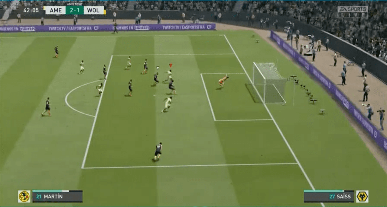 Gio dos Santos condujo al América rumbo a la victoria en el partido de ida efectuado en el Estadio Azteca donde las Águilas vapulearon 5-1 al Wolverhampton de Raúl Jiménez.