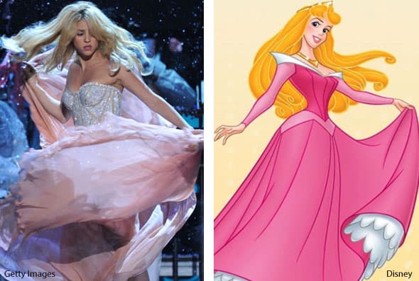 ¿Shakira de nuevo? Parece que le encanta inspirarse en las princesas.