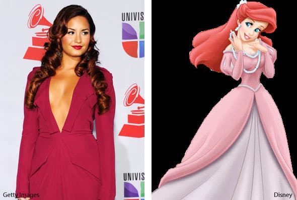 A Demi Lovato la comparamos con la princesa Ariel de 'La Sirenita'.