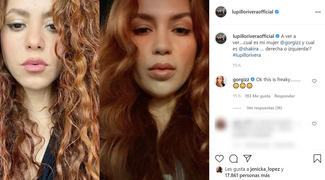 El cantante publicó esta foto en la que comparó a su prometida con la cantante y escribió: "A ver, a ver…
<b><a href="https://www.instagram.com/p/CPek0aInQYy/" target="_blank">¿cuál es mi mujer Giselle Soto y cuál es Shakira?</a></b>... ¿derecha o izquierda?".
<br>