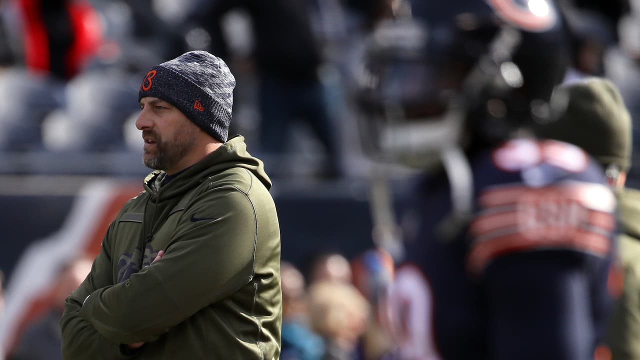 El alcalde de Chicago, Rahm Emanuel, felicitó a Matt Nagy, entrenador de los Chicago Bears