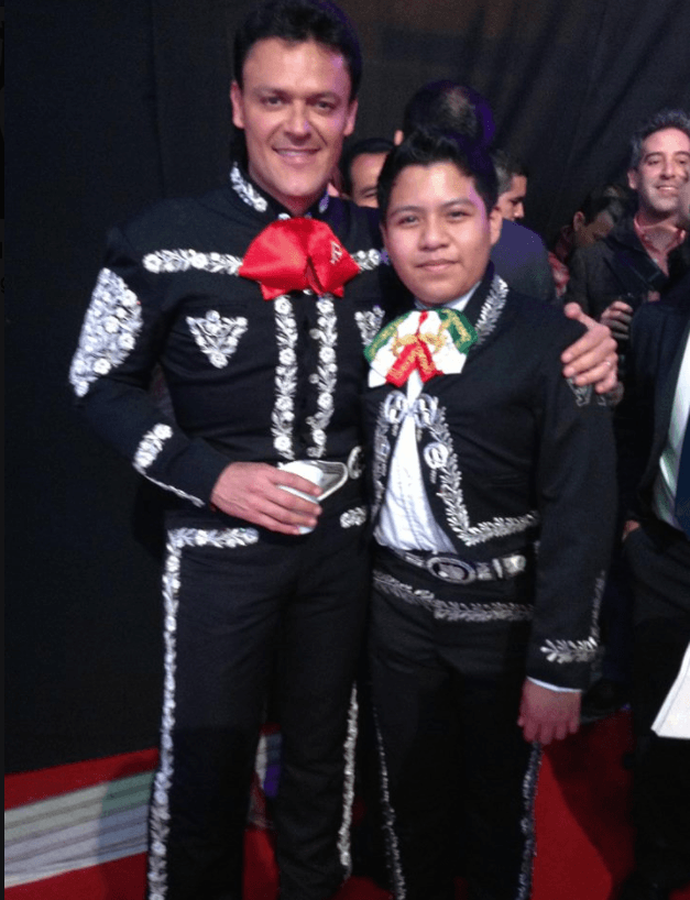 Con otro de los grandes, Pedro Fernández.