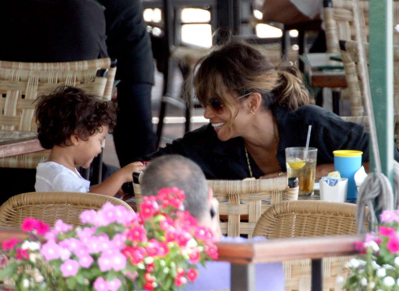 Madre e hijo estaban muy felices.