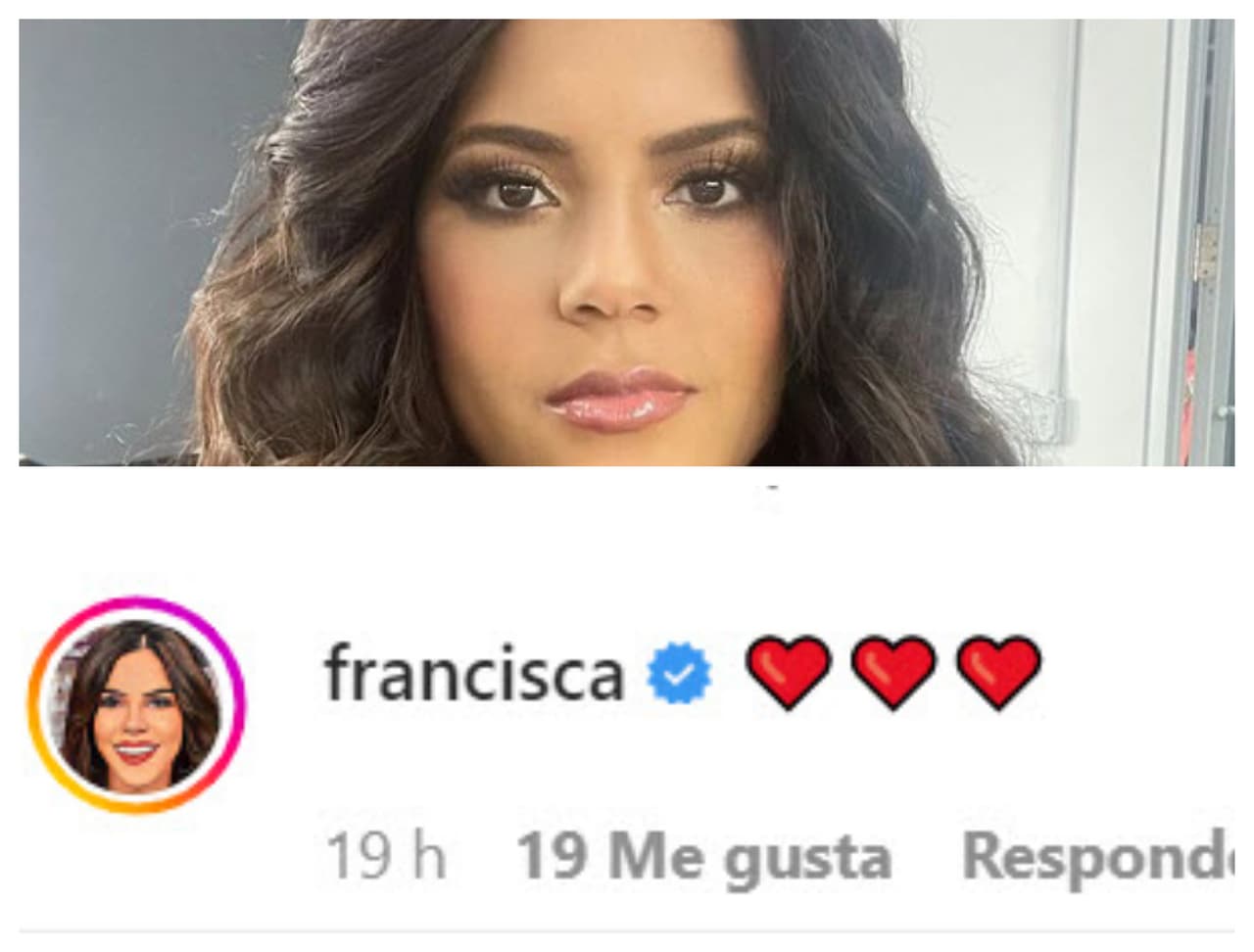 Mientras que la presentadora de
<b>Despierta América</b>, Francisca, le dejó una serie de emoticonos de corazón.
<br>