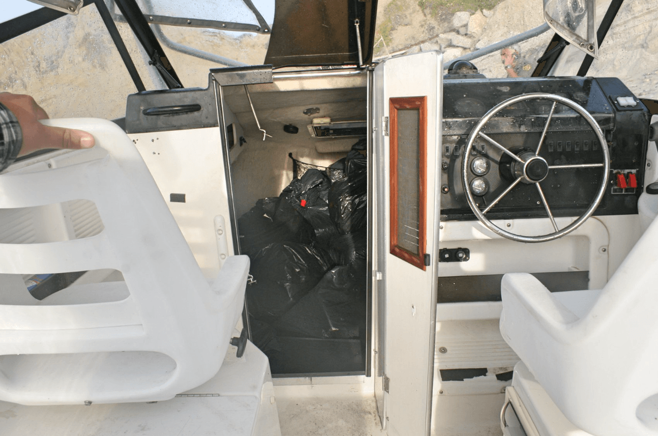 El cargamento de droga pesó poco más de una tonelada.