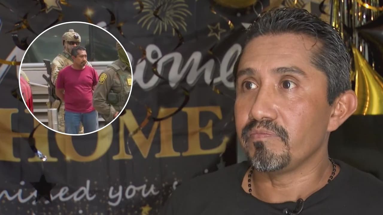 Inmigrante detenido por ICE regresa con su familia, pero con grillete: “Se me arrugó el corazón”