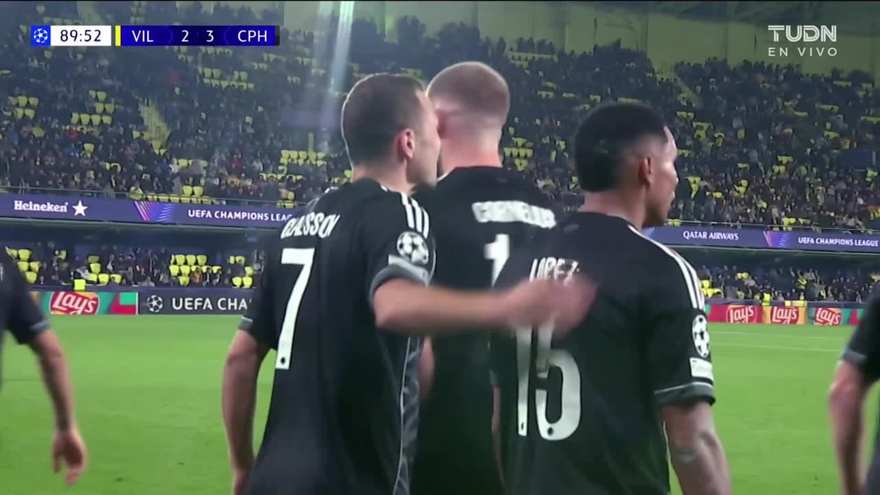 ¡Gooool del Cophenague! Cornelius les da el triunfo momentáneo al 90