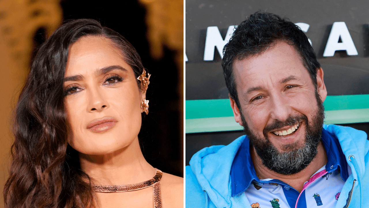 A Salma Hayek le dijeron que estaría "caduca" a los 40, pero Adam Sandler cambió eso