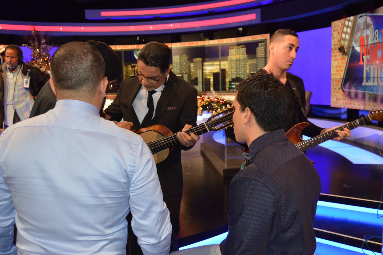 Así transcurrieron parte de las grabaciones del especial con Silverio Pérez y Suzette Bacó.