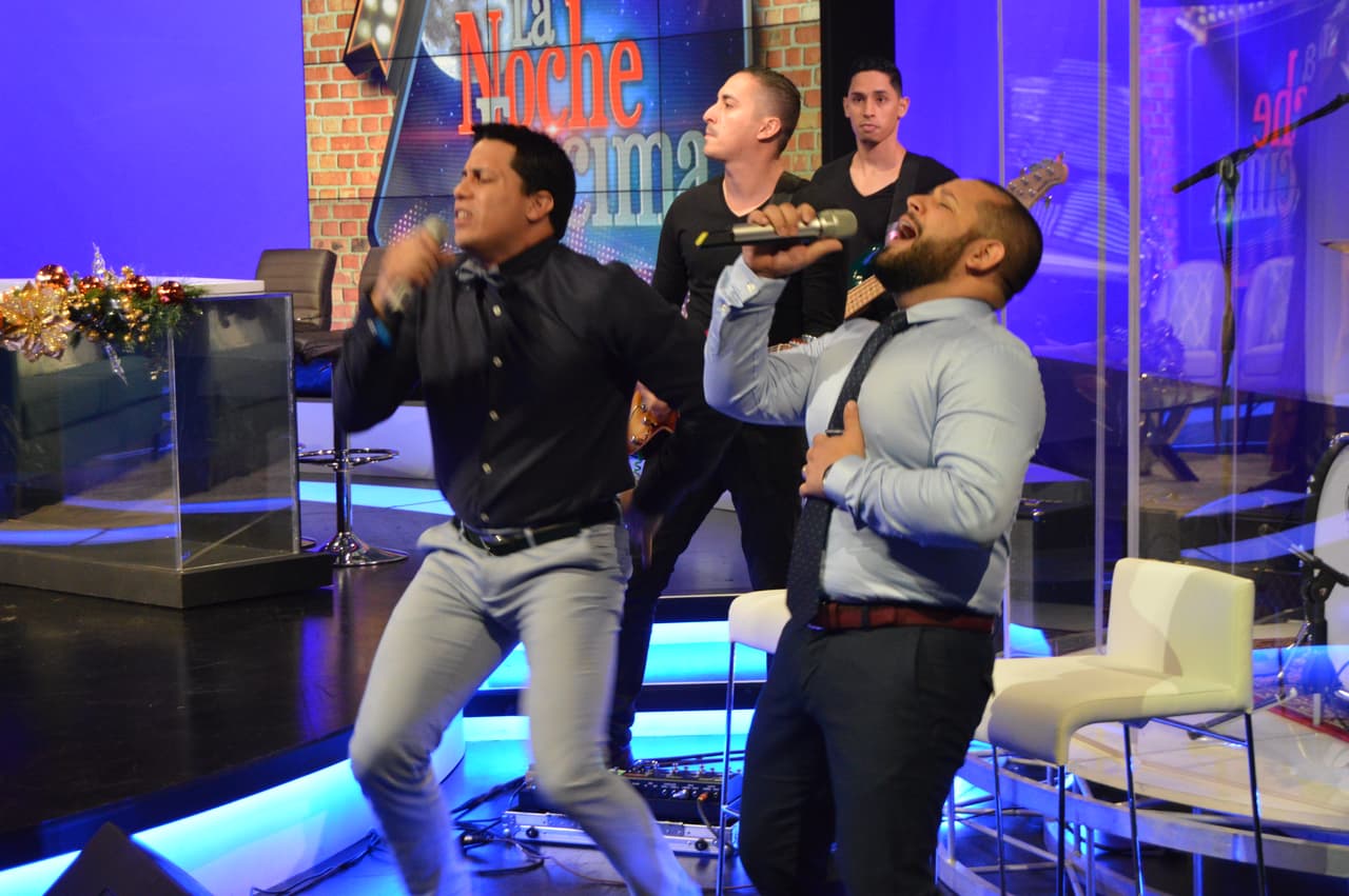 Así transcurrieron parte de las grabaciones del especial con Silverio Pérez y Suzette Bacó.