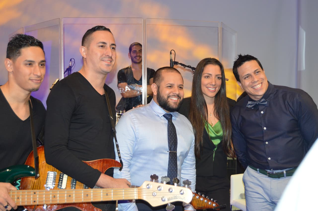 Así transcurrieron parte de las grabaciones del especial con Silverio Pérez y Suzette Bacó.