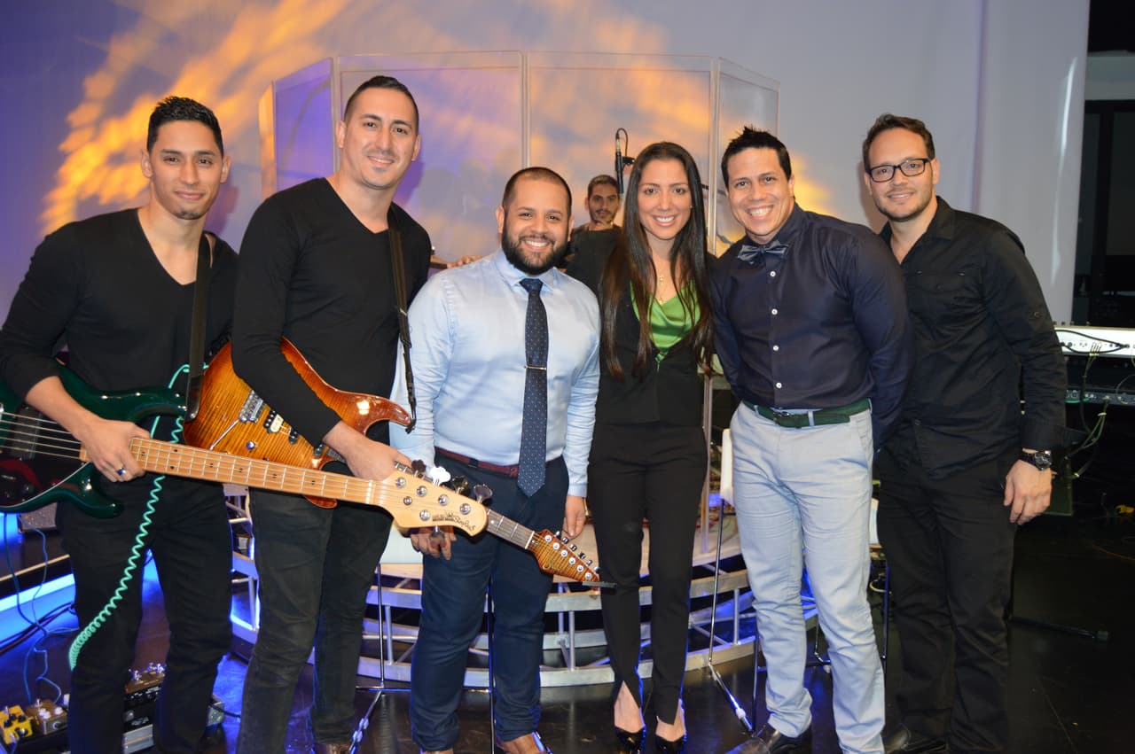 Así transcurrieron parte de las grabaciones del especial con Silverio Pérez y Suzette Bacó.