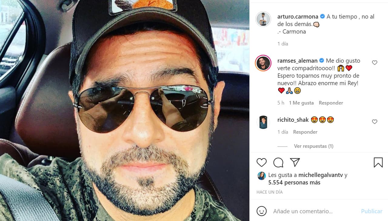 El actor de 
<b>Te Doy La Vida </b>publicó esta foto en donde escribió una frase que se atribuyó: 
<b><a href="https://www.instagram.com/p/CTH14bBMHHC/" target="_blank">"A tu tiempo , no al de los demás". </a></b>
<br>