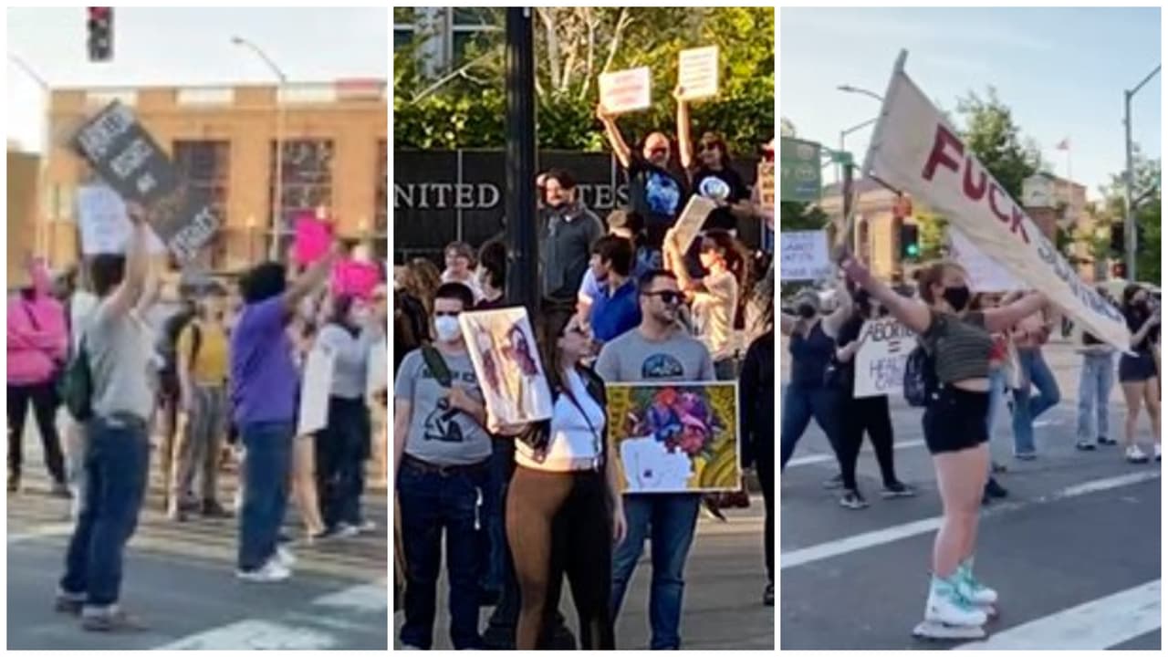 Las protestas para defender el derecho al aborto reúnen a cientos de personas en Sacramento