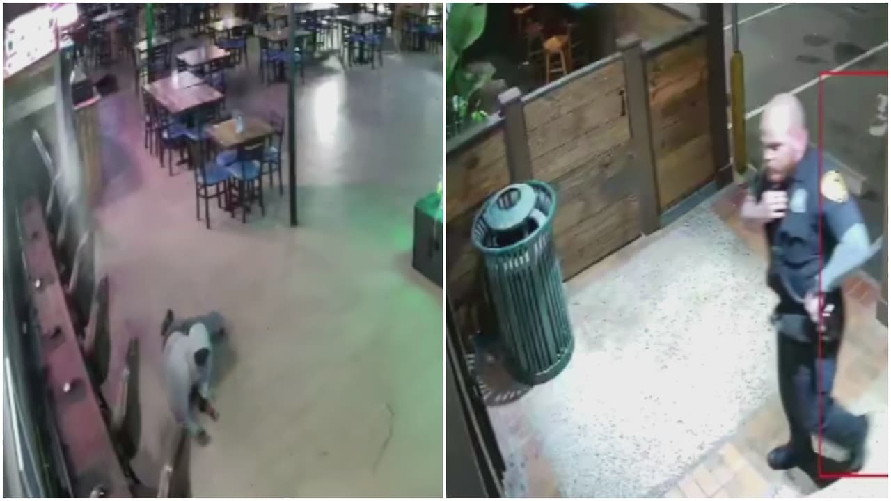 Video muestra intento de robo en restaurante de San Antonio, pero todo le sale mal al ladrón