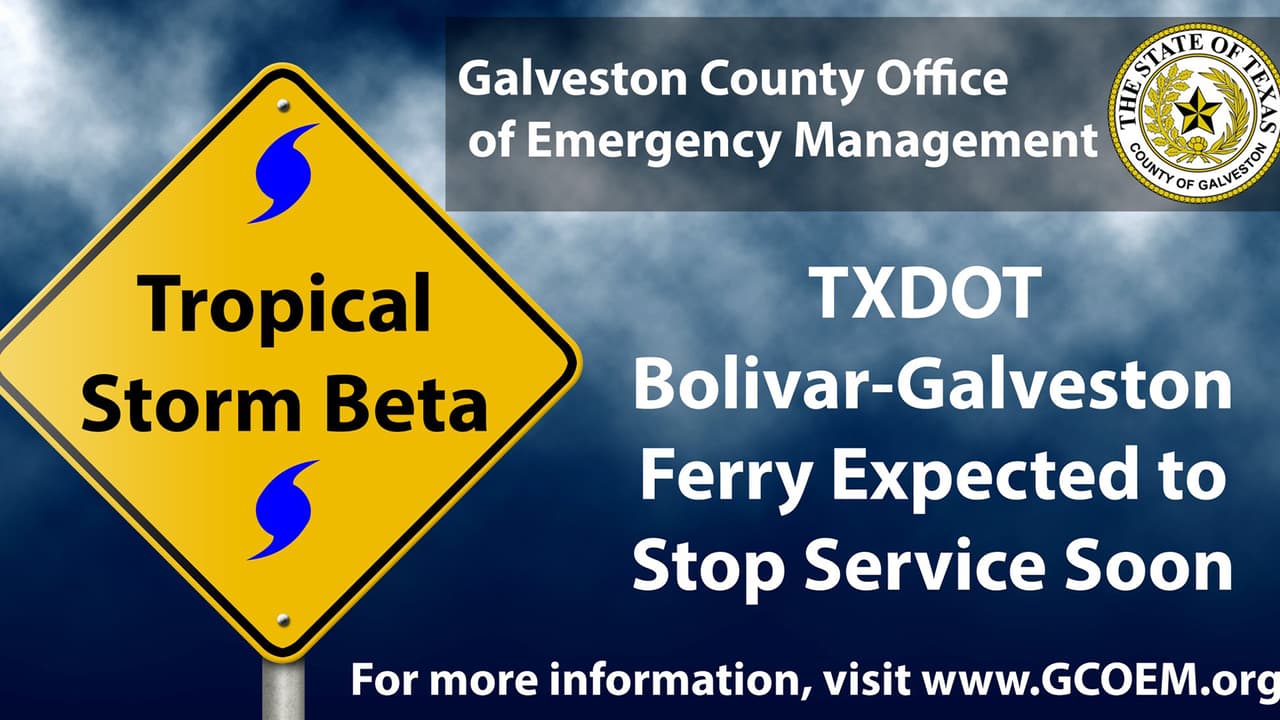 El Departamento de Transporte de Texas (TxDOT) informó que se suspende el servicio de ferry de Galveston a Bolivar, solamente se harán viajes de la península a la isla.
<br>