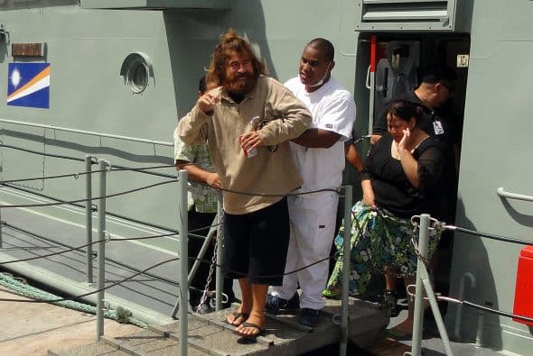 La parada en California tardó un poco más, por lo que muchos dudaron de que el hombre completaría la ruta.