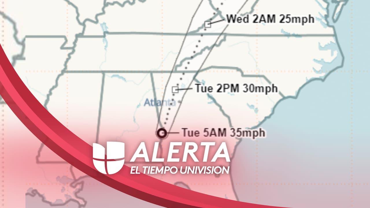 Remanentes de Fred: pronostican fuertes lluvias y riesgo de inundaciones al oeste de Carolina de Norte