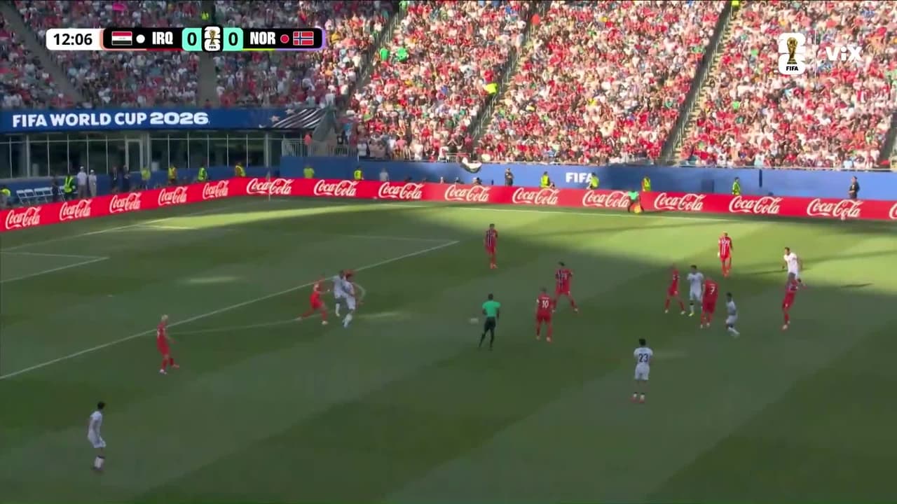 ¡Irak toca la puerta! Al-Hamadi prueba y el balón pasa muy cerca