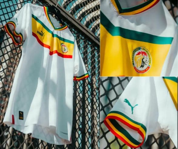 SENEGAL, LOCAL. Las distintas marcas patrocinadoras se han lucido con los diseños para el Mundial Qatar 2022.