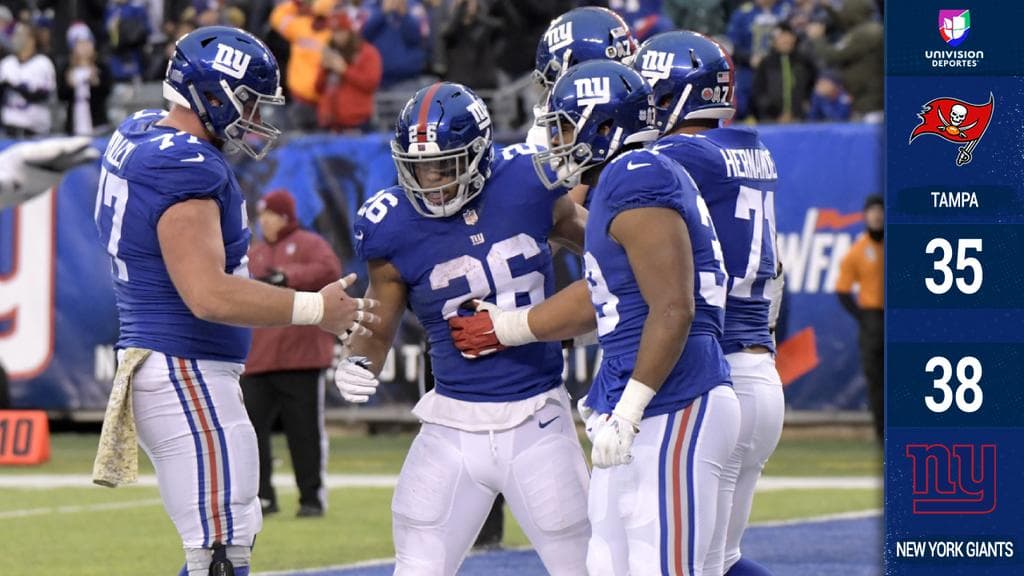 <b>Tampa Bay 35-38 NY Giants</b>. Sin duda el mejor partido de la temporada para los neoyorquinos. Saquon Barkley se despachó con tres TD y 142 yardas en 27 acarreos por los Giants.
