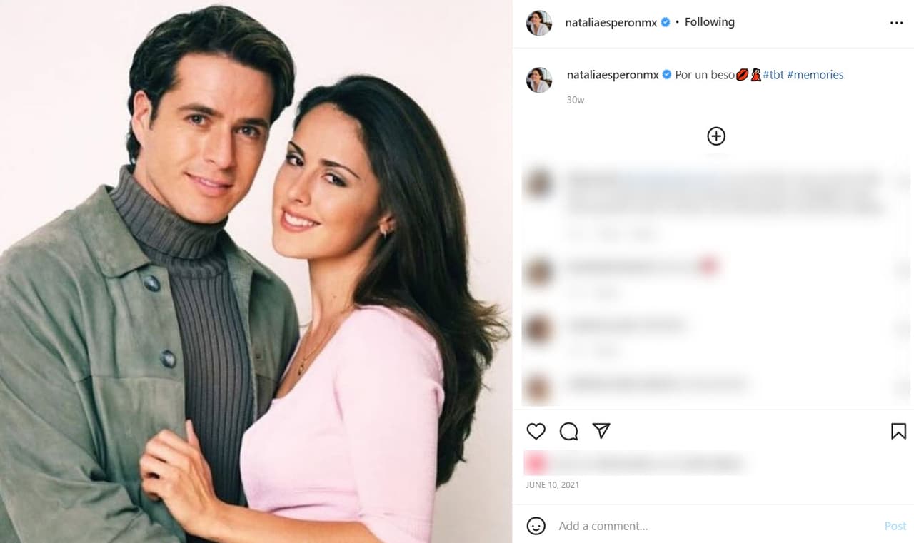 En Instagram mayormente comparte fotografías de las exitosas telenovelas en las que participó en la década de 1990 y la del 2000.
<br>