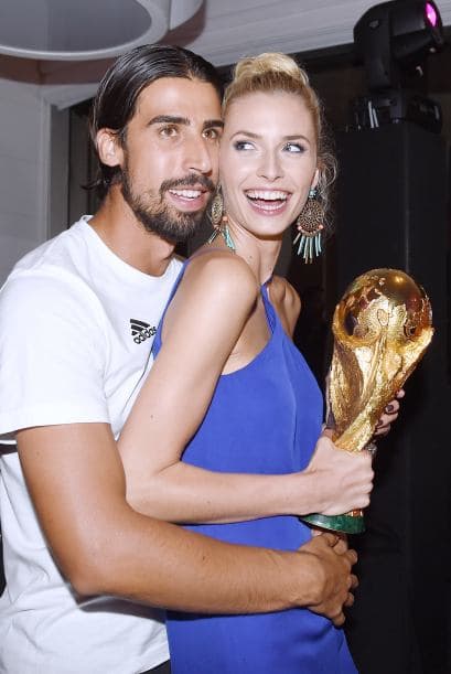 Sami Khedira y su pareja Lena Gercke.