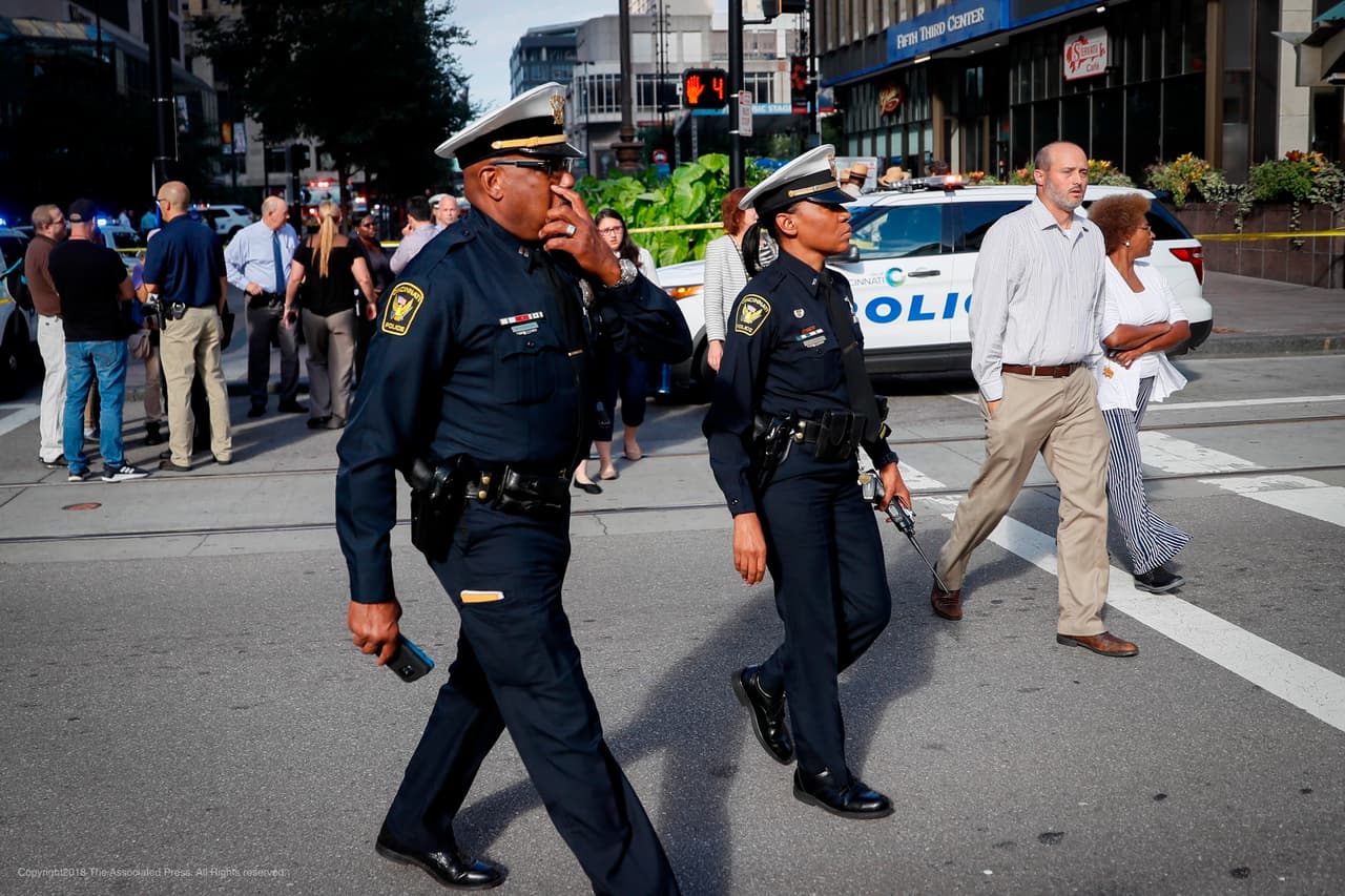 Al menos tres muertos y cinco heridos en un tiroteo en el centro de Cincinnati, Ohio