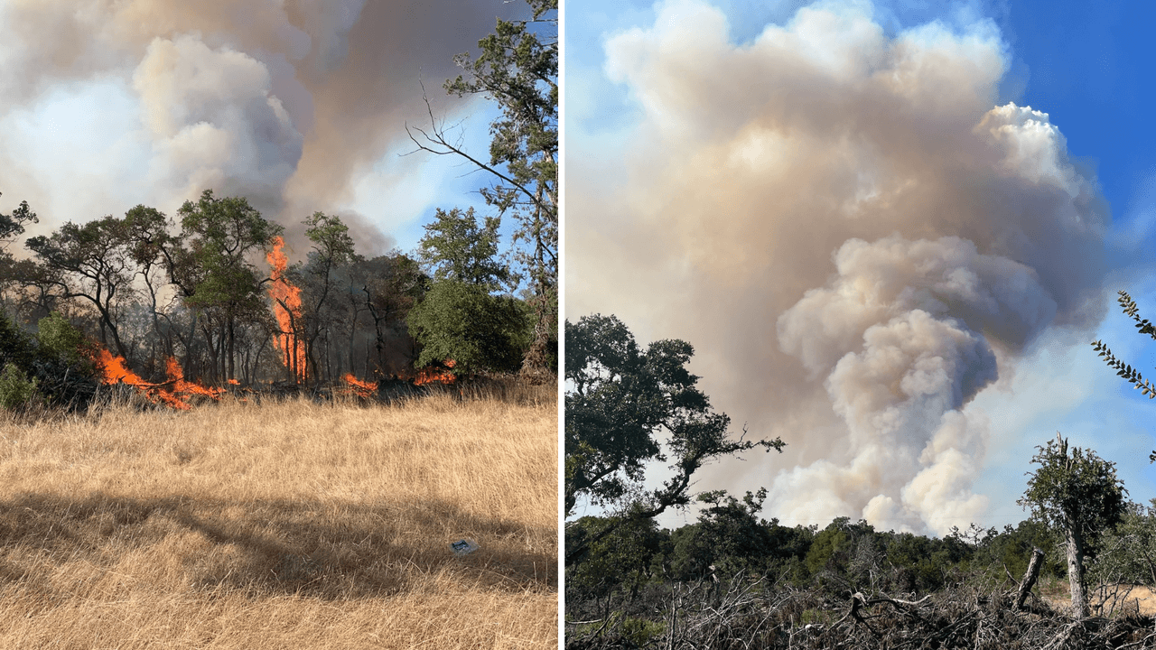 Incendio forestal en el condado de Hays destruye una casa, edificios y afecta 400 hectáreas