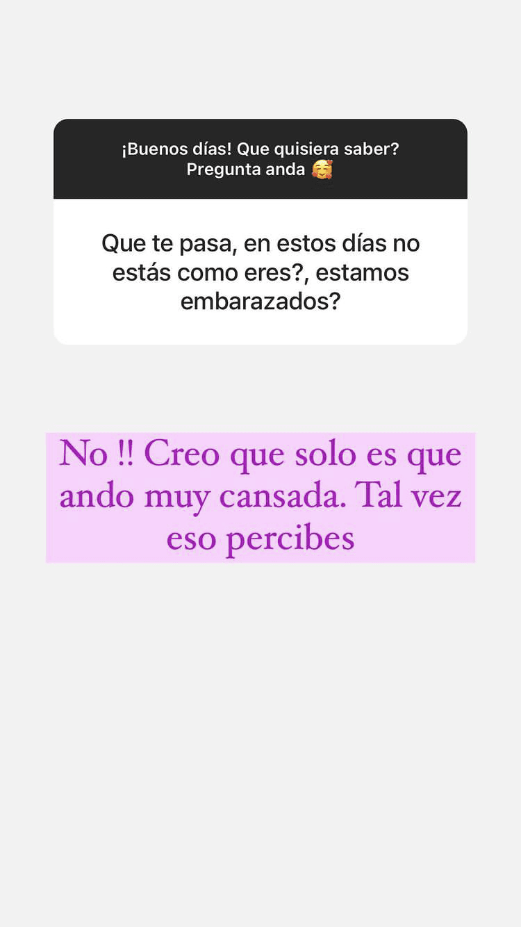 El hecho de verla cansada, preocupó a sus seguidores, quienes incluso pensaron que la presentadora podría estar embarazada.