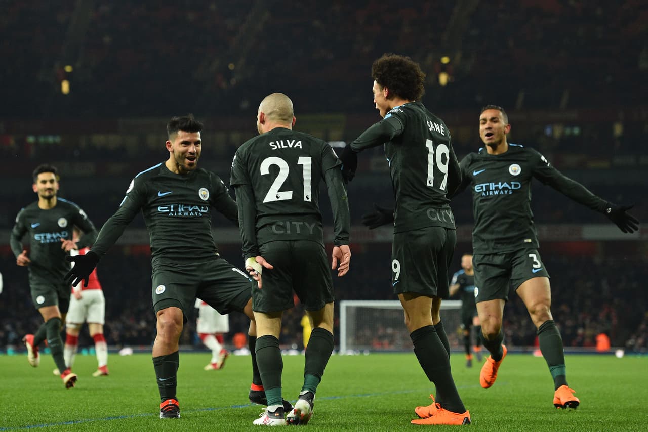 Celebraban todos los Citizens lo que era ya un triunfo amplio y con posibilidad de convertirse en goleada.