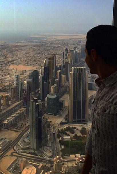 ¡Qué hermosa vista! sin duda estas son unas vacaciones de ensueño.