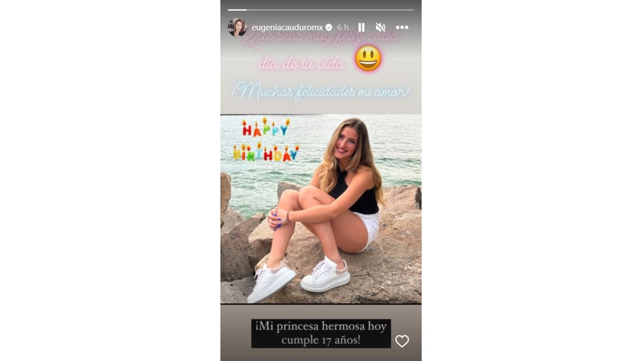 Eugenia Cauduro felicitó a su hija Luciana por su cumpleaños 17.