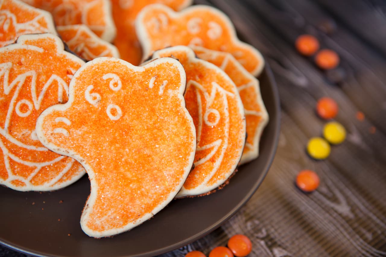 Fantasmas con rayadura de naranja. ¡Yummi!