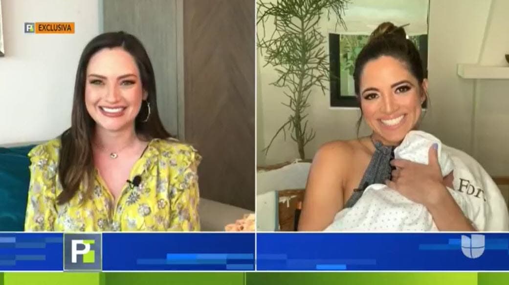 Concedió una entrevista para Michelle Galván en Primer Impacto y no pudo contener el llanto: "Son sin duda
<b> <a href="https://www.univision.com/shows/despierta-america/ese-amor-no-te-lo-quita-nada-ni-nadie-karla-y-alan-dedican-un-mensaje-a-pamela-silva-al-verla-feliz-con-su-bebe-video" target="_blank">lágrimas de mucha alegría</a></b> porque como mencionas tú el gran sueño de mi vida se ha convertido (realidad), este niño ha venido a alegrar nuestras vidas". 
<br>
