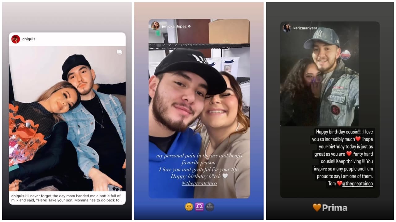 Johnny López ha recibido felicitaciones de su famiia y amigos, como las de sus hermanas Chiquis y Jenicka, así como de su prime Karizma.