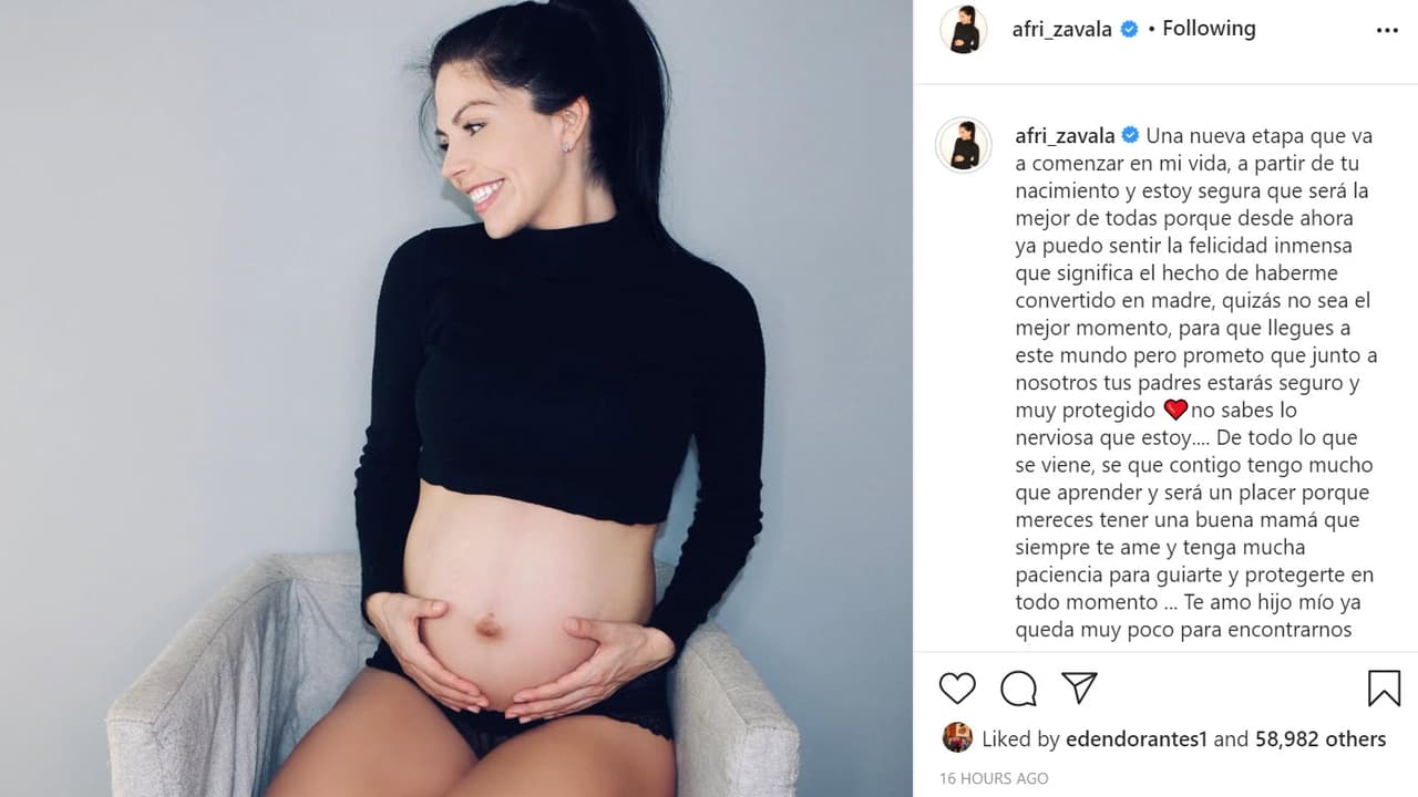 "Una nueva etapa va a comenzar en mi vida, a partir de tu nacimiento y estoy segura de que será la mejor de todas", escribió la artista de 34 años. 
<br>