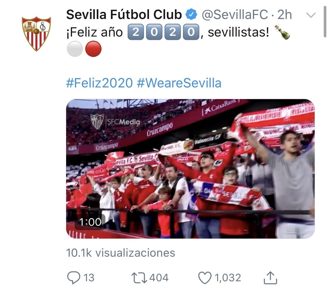 Jugadores entrenadores y clubes desean un gran 2020 a todos sus aficionados.