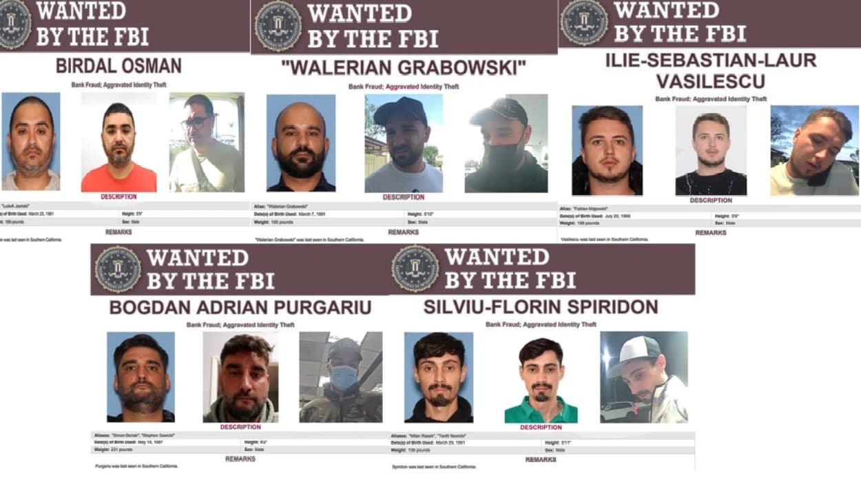 FBI pide ayuda para el arresto de estos 5 sospechosos de robos a beneficiarios de tarjetas EBT