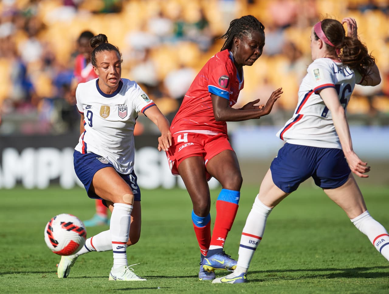 Estados Unidos se impuso con autoridad a la Selección de Haití en el debut dentro del Premundial Femenil de la Concacaf.