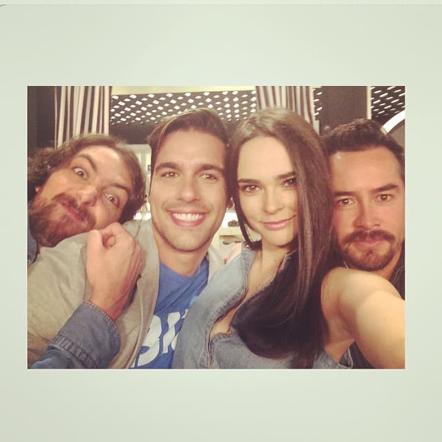 Fabiola estuvo feliz por compartir los sets con grandes actores.