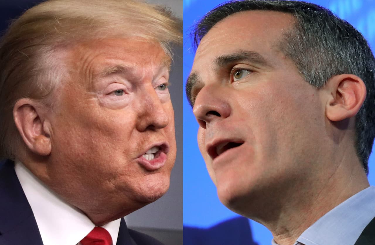 "Trump debe condenar": dijo Garcetti sobre la toma del Capitolio por sus simpatizantes 