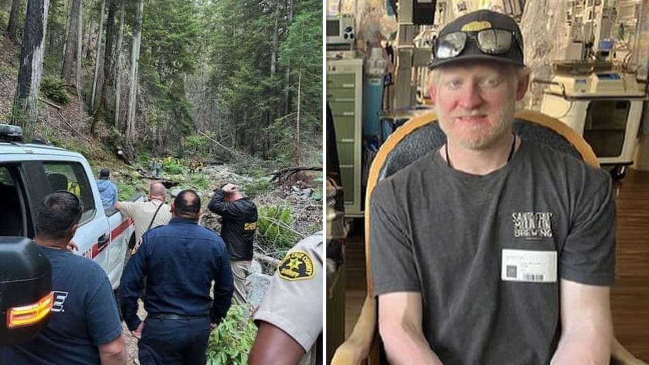 Hombre desaparecido sobrevive 10 días tomando agua de su bota en las montañas de Santa Cruz