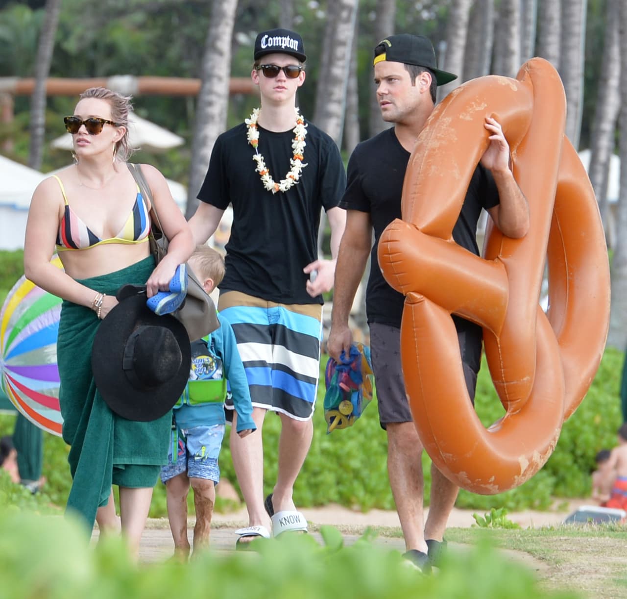 Y es que Hilary y Mike se siguen llevando muy cordialmente, por el bien de Luca.